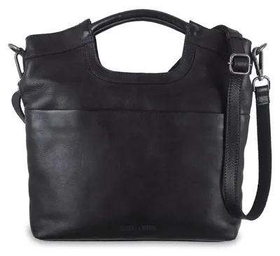 Produktbild von GREENBURRY Leder Schultertasche Umhängetasche Colombiana Shoulderbag Black schwarz