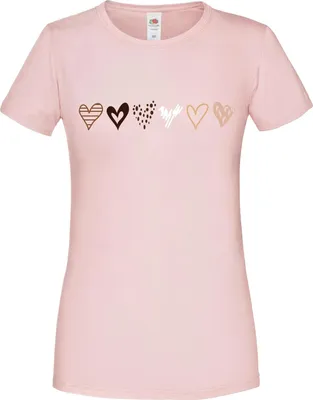 Produktbild von PAULGOS Damen T-Shirt "6 kleine Herzen"