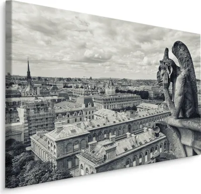 Produktbild von Fabelhafte Canvas LEINWAND BILDER 120x80 cm XXL Kunstdruck Paris Stadt Notre-Dame
