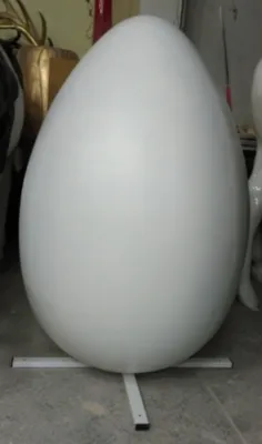 Produktbild von XXL Osterei Rohling/unlackiert 165cm hoch Dekorationsfigur/Werbefigur - GFK - übergroß XXL - für draußen