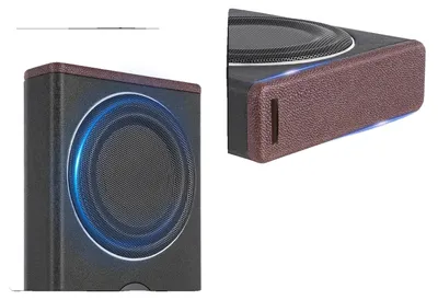 Immagine prodotto di Subwoofer per auto, design sottile, potente uscita dei bassi, colore nero
