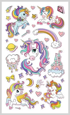 Produktbild von Ministicker Kinder Magisches Einhorn28-tlg.