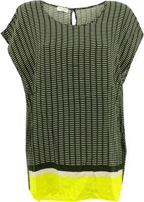 Produktbild von 29721 Gerry Weber, ,  Damen Bluse Tunika Shirt, Jersey, schwarz weiß gemustert, 42