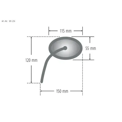 Produktbild von - Kein Hersteller - Chopper-Spiegel RECTANGULAR, links für Daystar 125 - 9.26 KW