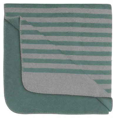 Produktbild von biberna 0837476 Melange Wohndecke 1x 150x200 cm STREIFEN color: fichte, size: 1x 150x200 cm