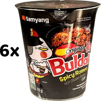 Produktbild von SAMYANG Instant Noodles Hot Chicken 70g 6er Pack