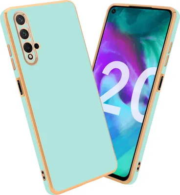 Immagine prodotto di Cadorabo custodia protettiva per Honor 20 / 20S / Huawei NOVA 5T copertura in verde telefono cellulare caso TPU silicone fotocamera protezione caso