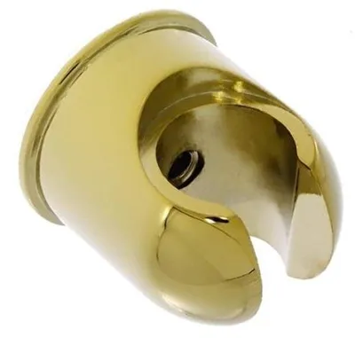 Produktbild von Duschehalter für Handdusche - rund - aus Messing mit goldenem Oberfläche
