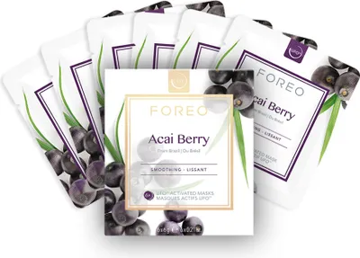 Produktbild von FOREO UFO Activated Mask Acai Berry – Belebende Gesichtsmaske mit Acai-Extrakt – Für ein frisches, strahlendes Hautbild – Für alle Hauttypen geeignet