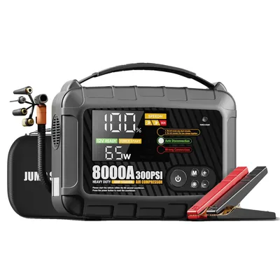 Obrázek produktu pro 8000A výkonný startér do auta, baterie 24000mAh, vzduchový kompresor 150 PSI, 8000A