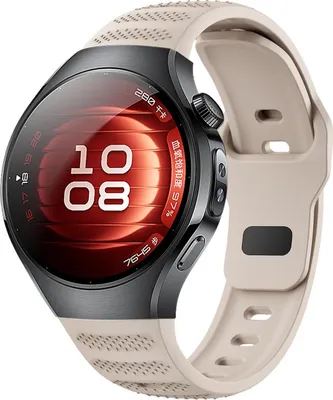 Immagine prodotto di Per Huawei Watch 5 42mm Dot Pattern Design Fibbia Silicone sostituzione braccio Band Beige
