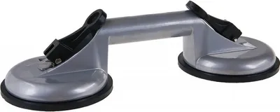 Produktbild von 2er ALU Saugnapf Ø 11,5 cm für Glas Handhabung, provisorischer Griff, 100 kg Tragkraft
