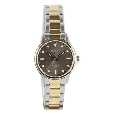 Produktbild von Regent Damen Uhr Metallarmband Metall Armbanduhr Analog gold silber UR2214016