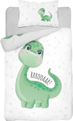Produktbild von Pościel 90x120 do łóżeczka mały dinuś dinozaur z dinozaurem