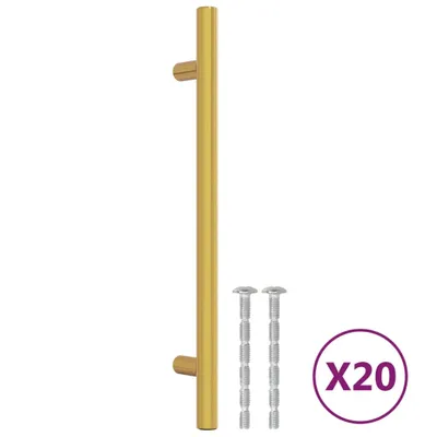 Produktbild von vidaXL Möbelgriffe 20 Stk. Golden 160 mm Edelstahl