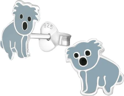 Produktbild von Kinder Ohrringe Ohrstecker 925 Sterling Silber mit Koala
