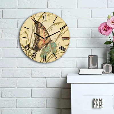 Produktbild von Opviq, 3030MS- HMA6163, Bunt, Wanduhren, 30 cm, 100% MDF (Dicke: 5 mm)