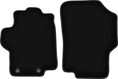 Image de Wielganizator Tapis avant de sol velours sur-mesure pour Peugeot 1007 (2004-2009, monospace) noir, jeu 2 pièces, fixations