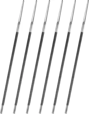 Produktbild von Kettensägenfeilen Set, 6-teilig, 4 mm Rundfeilen, für manuelles Schärfen von Sägeketten