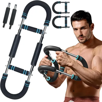 Produktbild von Twister Armtrainer, Brusttrainer, Brust Trainingsgerät, Arm Brustmuskel Trainingsgeräte, Trizeps-Krafttraining, 60-110LB Verstellbares