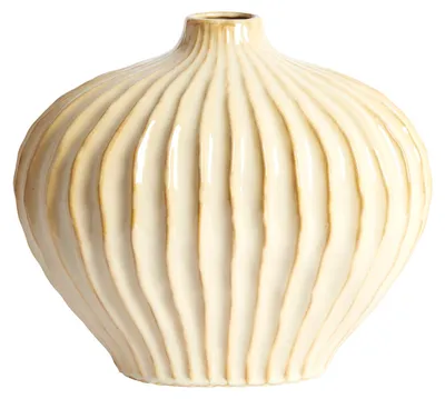 Image de Vase en céramique Light & Living LORITO sable-beige – 35x21x30 cm