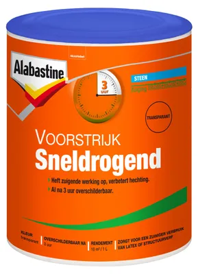 Productafbeelding van Alabastine  -  Voorstrijk Sneldrogend  -  Transparant  -  1 L