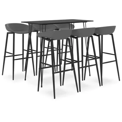 Produktbild von 7-tlg. Bar-Set Schwarz und Grau