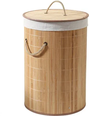 Produktbild von CALICOSY - Runder Wäschekorb aus Bambus 60L H50 cm - YSA
