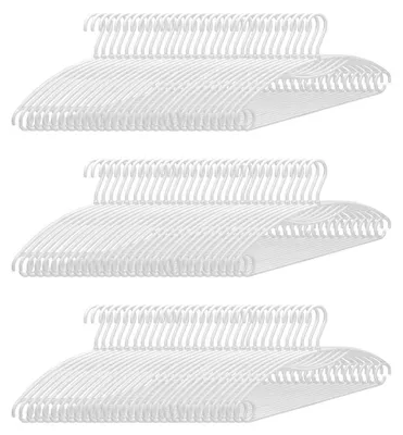 Image de Cintres en plastique rotatifs blancs Pack 100 COM-FORT HOUSE