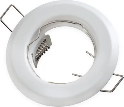 Produktbild von Einbaurahmen Weiß (Matt) - Abgerundet, gepresst, Metalclip Befestigung