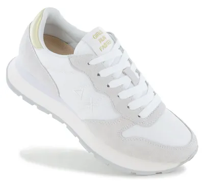 Produktbild von SUN68 Ally Gold Silver - Damen Sneakers Schuhe Weiß Z36202-01 , EU 36