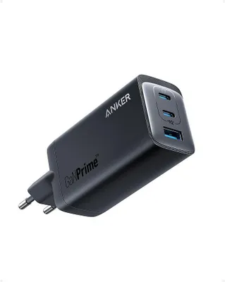 Image de Anker 737 - Adaptateur secteur - 120 Watt - 5 A - Anker PowerIQ 4.0 - 3 ports de sortie (2 x USB-C, USB type A) - noir