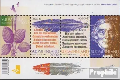 Produktbild von Briefmarken Finnland 2002 Mi Block28 (kompl.Ausg.) postfrisch Lönnrot