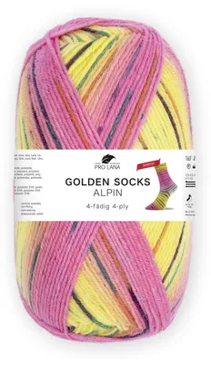 Produktbild von Pro Lana Golden Socks ALPIN STRETCH 100 g 4-fach Sockenwolle 400 m Farbe 469.06