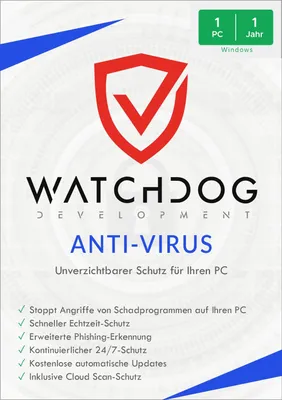 Produktbild von Watchdog Anti-Virus / 1-PC / 1-Jahr / Lizenz per E-Mail