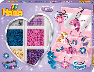 Image de Hama 3709 Perles à repasser Hama midi "Boîte créative", boîte cadeau