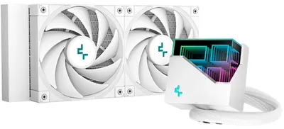 Produktbild von DeepCool LT520 WH, All-in-One-Flüssigkeitskühler, 12 cm, Weiß