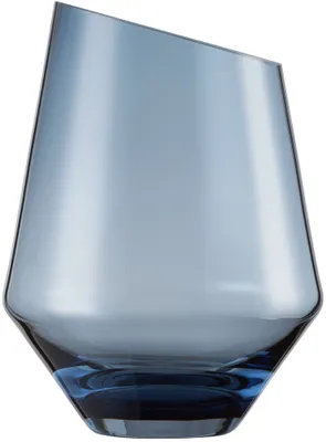 Zdjęcie produktu dla ZWIESEL GLAS handmade VASE/WINDLICHT DIAMONDS H 220 MM BLAU KLAR (KT1) 122216