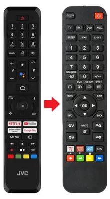 Produktbild von Fernbedienung passend für JVC LT-65VGQ8255 | LT-70VAQ7200 | LT-70VAQ725I