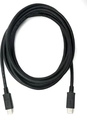 Produktbild von SYSTEM-S USB 3.1 Kabel 3 m Typ C Stecker zu Stecker in Schwarz