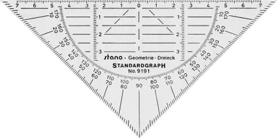 Produktbild von Standardgraph Geometriedreieck 16 cm, flexibel