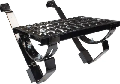 Produktbild von DAPRONA Laufrost Set für gewellte Dachziegel 40cm, Dachtritte für Schornsteinfeger Schwarz, inkl. Montagematerial für sichere Dachbegehung