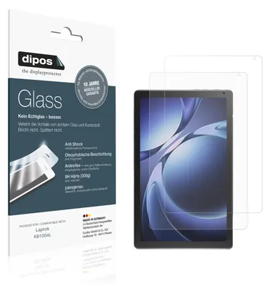 Image de 2x Protection ecrán pour Laptok KB1004L mat Verre souple Film Protecteur 9H dipos