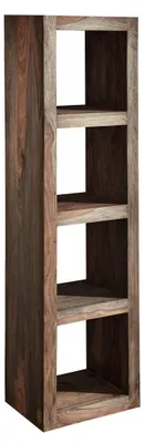 Immagine prodotto di MASSIVMOEBEL24 | scaffale in legno di Sheesham / palissandro 48x35x174 grigio scuro oliato NATURE GREY #52