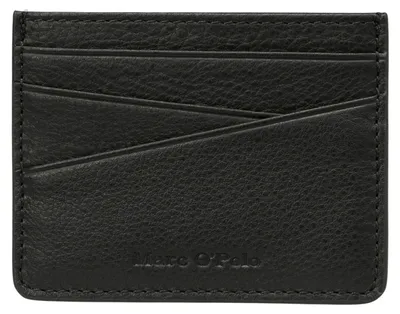 Productafbeelding van Marc O'Polo Leer kaarthouder Junis Card Holder Black zwart