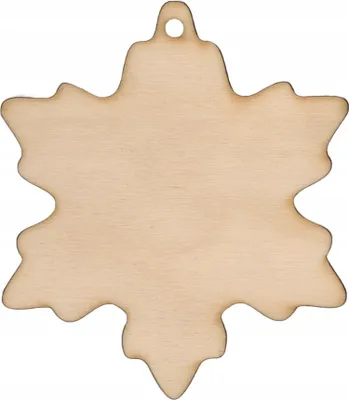 Produktbild von HOLZKUGEL Weihnachtskugel 6 cm - Weihnachtsstäbchen