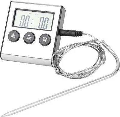 Produktbild von Digitales Thermometer Multifunktionales Fleischkochen Lebensmittel Hintergrundbeleuchtung LCD BBQ oder Süßigkeiten
