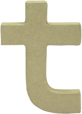 Produktbild von décopatch 3D-Buchstabe "t" Pappmaché 85 x 120 mm