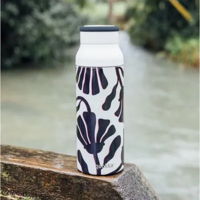 Produktbild von Edelstahl-Thermoflasche Quokka Echo Abstract Leaves, 690ml, 40391