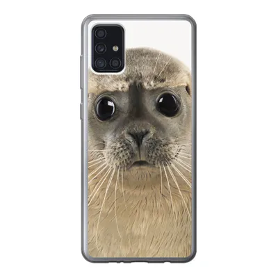 Produktbild von MuchoWow® Handyhülle Schutzhülle Hülle für Samsung Galaxy A52 5G Jungen - Robbe - Kinder - Mädchen - Tiere Silikon Softcase Handy Hülle - Umschlag